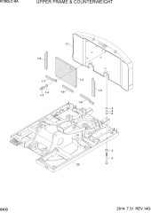 UPPER FRAME & COUNTERWEIGHT