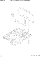 UPPER FRAME & COUNTERWEIGHT