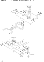 LOWER HYD PIPING 2(F/DOZ, R/OUT)