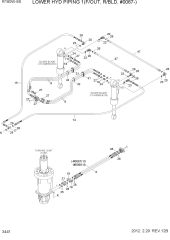LOWER HYD PIPING 1(F/OUT, R/BLD, #0067-)