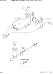 LOWER HYD PIPING(2-OUTRIGGER, #0067-)