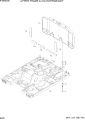 UPPER FRAME & COUNTERWEIGHT