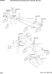 BOOM MOUNTING(ADJUST BOOM, #0136-)
