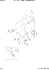 BUCKET(0.51M3 SAE HEAPED)