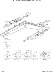 BOOM HYD PIPING(5.65M, STD, -#1070)