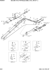 BOOM HYD PIPING(5.65M, STD, #1071-)