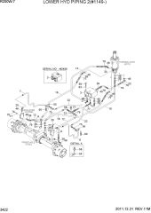 LOWER HYD PIPING 2(#1149-)