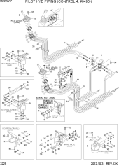PILOT HYD PIPING(CONTROL 4, #0490-)