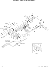 REAR DOZER BLADE HYD PIPING