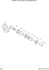 FRONT AXLE INPUT GROUP(#1149-)