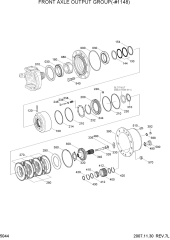 FRONT AXLE OUTPUT GROUP(-#1148)