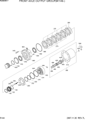 FRONT AXLE OUTPUT GROUP(#1149-)
