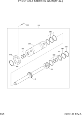 FRONT AXLE STEERING GEAR(#1149-)