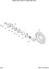 REAR AXLE INPUT GROUP(#1149-)