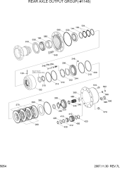 REAR AXLE OUTPUT GROUP(-#1148)