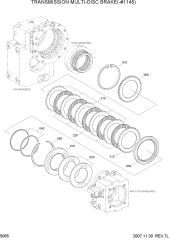 TRANSMISSION MULTI-DISC BRAKE(-#1148)