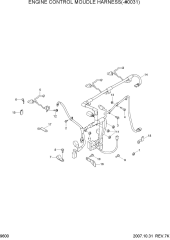 ENGINE CONTROL MODULE HARNESS(-#0031)