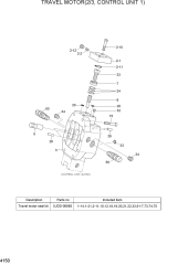 TRAVEL MOTOR(2/3, CONTROL UNIT 1)