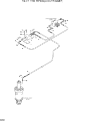 PILOT HYD PIPING(4 OUTRIGGER)