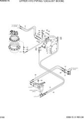 UPPER HYD PIPING 1(ADJUST BOOM)