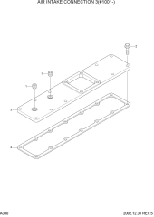 AIR INTAKE CONNECTION 3(#1001-)