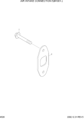 AIR INTAKE CONNECTION 5(#1001-)