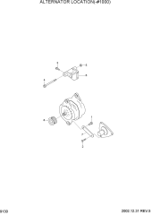 ALTERNATOR LOCATION(-#1000)
