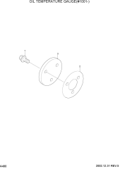 OIL TEMPERATURE GAUGE(#1001-)