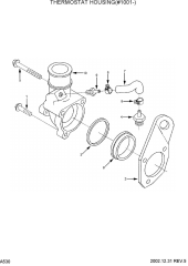 THERMOSTAT HOUSING(#1001-)