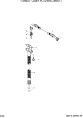 TURBOCHARGER PLUMBING(#1001-)