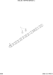 VALVE TAPPET(#1001-)