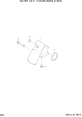 WATER INLET CONNECTION(-#1000)