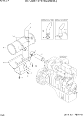 EXHAUST SYSTEM(#1001-)
