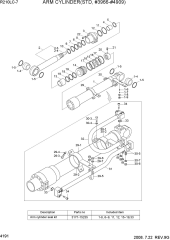 ARM CYLINDER(STD, #3966-#4909)