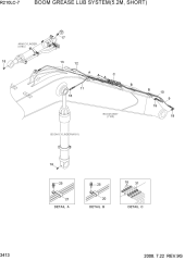 BOOM GREASE LUB SYSTEM(5.2M, SHORT)