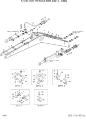 BOOM HYD PIPING(5.68M, #4910-, STD)
