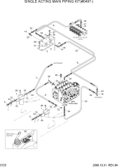 SINGLE ACTING MAIN PIPING KIT(#0497-)