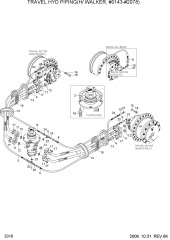 TRAVEL HYD PIPING(H/WALKER, #0143-#2078)