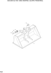 BUCKET(0.75M3 SAE HEAPED, S/FINISHING)