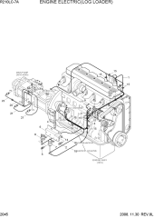 ENGINE ELECTRIC(LOG LOADER)