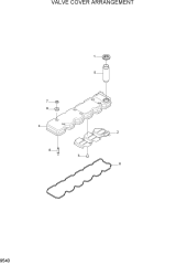 VALVE COVER ARRANGEMENT
