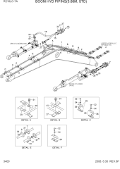 BOOM HYD PIPING(5.68M, STD)