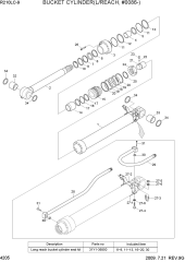 BUCKET CYLINDER(L/REACH, -#2456)