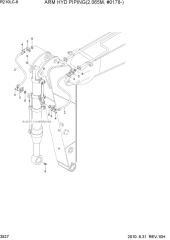 ARM HYD PIPING(2.065M, #0178-)