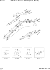 BOOM HYD PIPING(4.7M, #0178-)