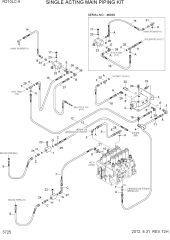 SINGLE ACTING MAIN PIPING KIT(#0035-)