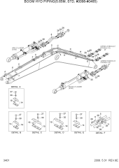 BOOM HYD PIPING(5.65M, STD, #0098-#0465)