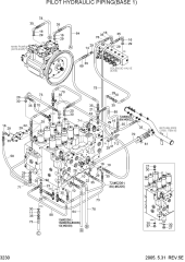 PILOT HYDRAULIC PIPING(BASE 1)