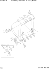BUCKET(0.92M3 SAE HEAPED, #0029-)