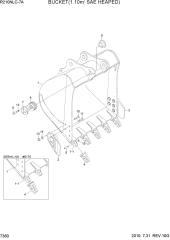 BUCKET(1.10M3 SAE HEAPED)